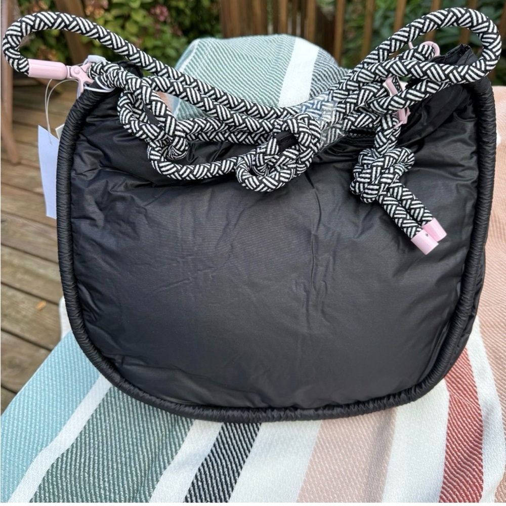Wildfox Black Shoulder/crossbody Bag with Patterned Straps - Picture 2 of 8